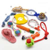 Wholesale Dental Custom Cotton Durable Rope Dog Chew Set Pet Toy  Chew Interactive Pet Dog Rope Toys