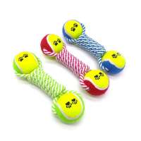 Dog Rope Chewing Toy Dog Cotton Rope Tennis Ball Toys